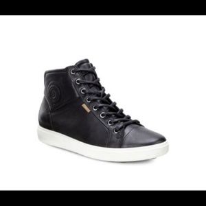 Ecco Leather High Top Sneakers